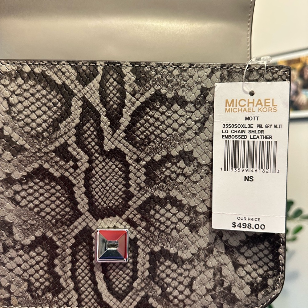 Michael Kors Snake Print Crossbody Bag - Brown and Black - Picture 4 of 10